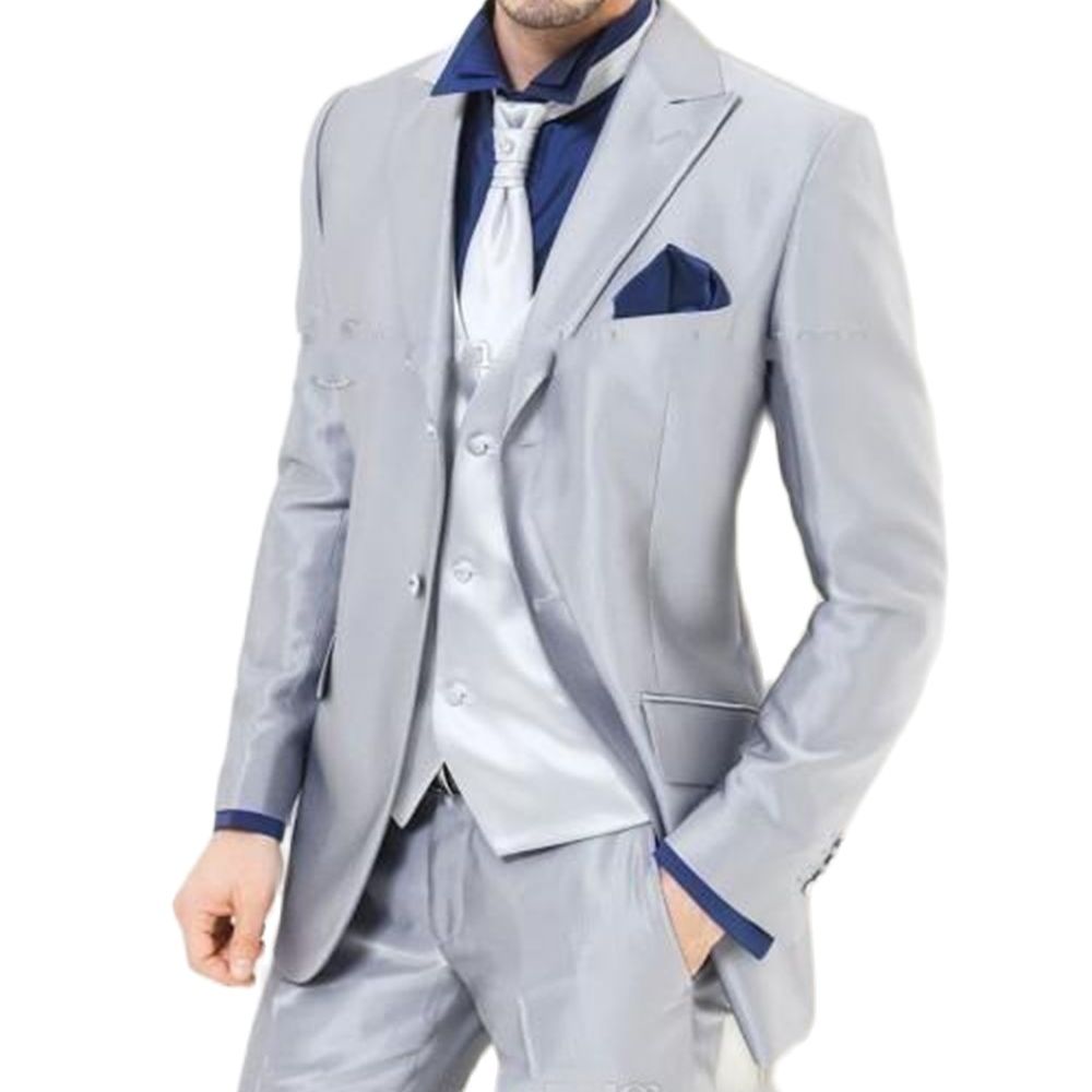 Men'S Formal Dinner Wear - Ternos masculinos de cetim brilhante, feitos