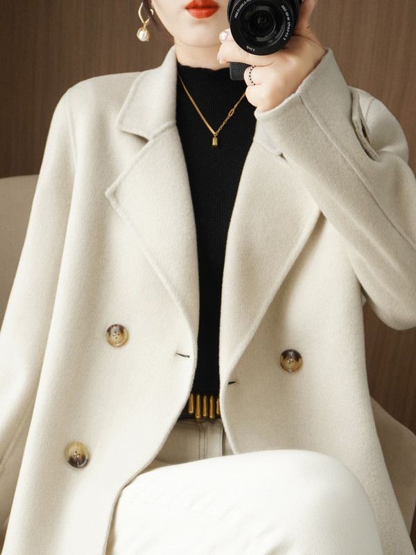 Wool Suit Jacket - Casaco Feminino de Lã Grosso da
