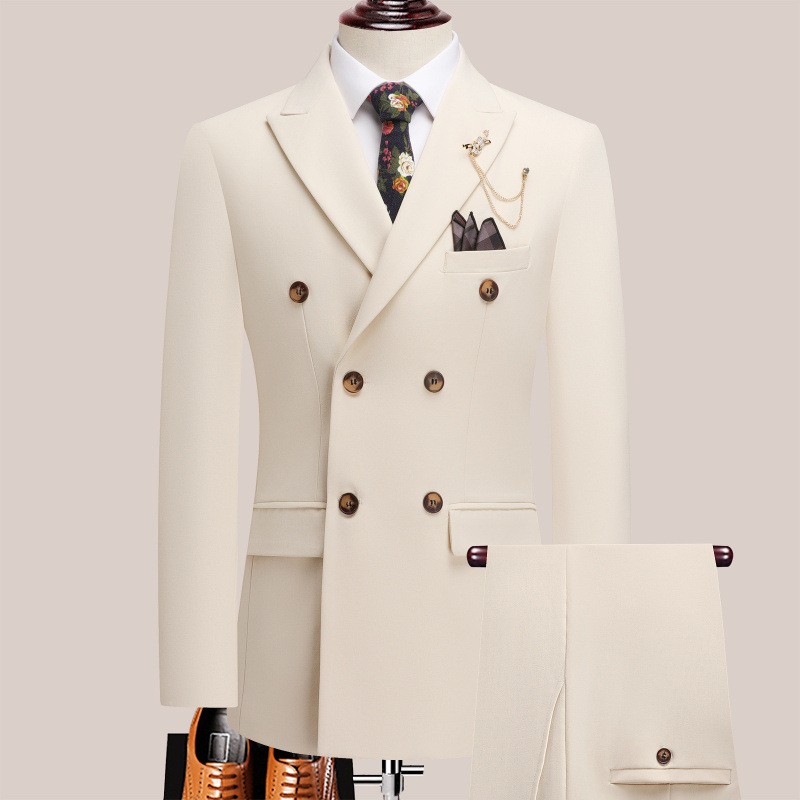 Men'S Formal Dinner Wear - Conjunto de Terno Masculino Luxuoso Branco