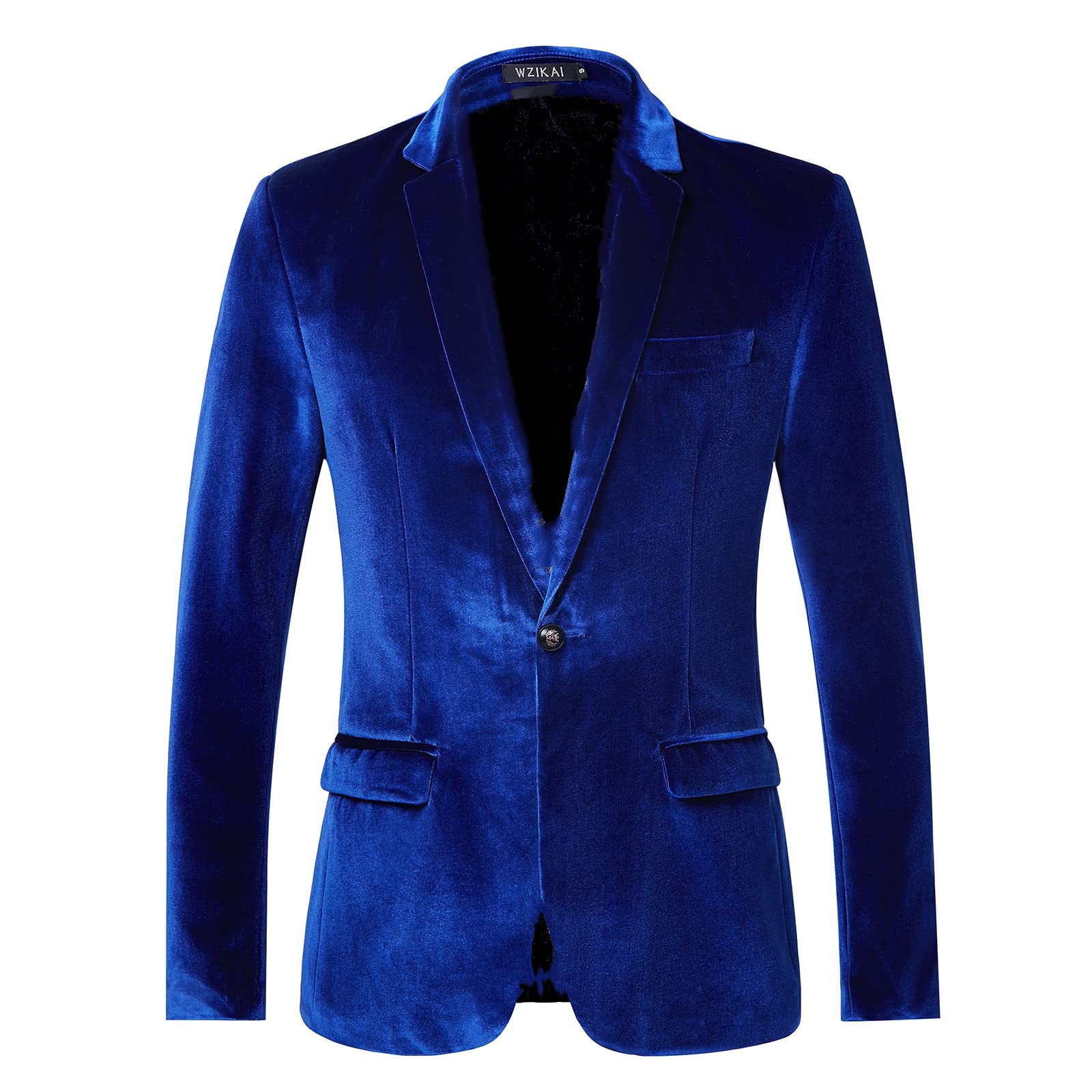 Men'S Style Formal Wear - Blazer Slim Fit de Veludo Masculino