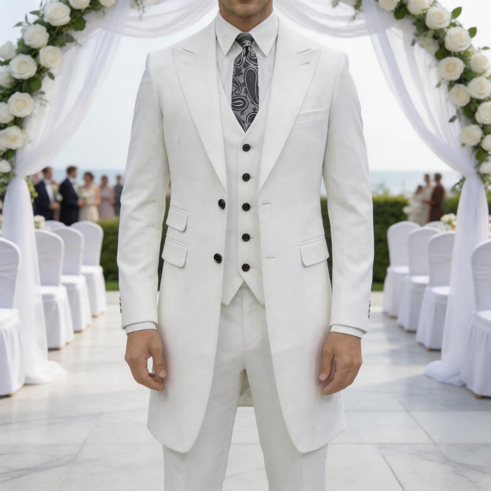Men Formal Wear Summer - Terno Slim Fit de 3 Peças