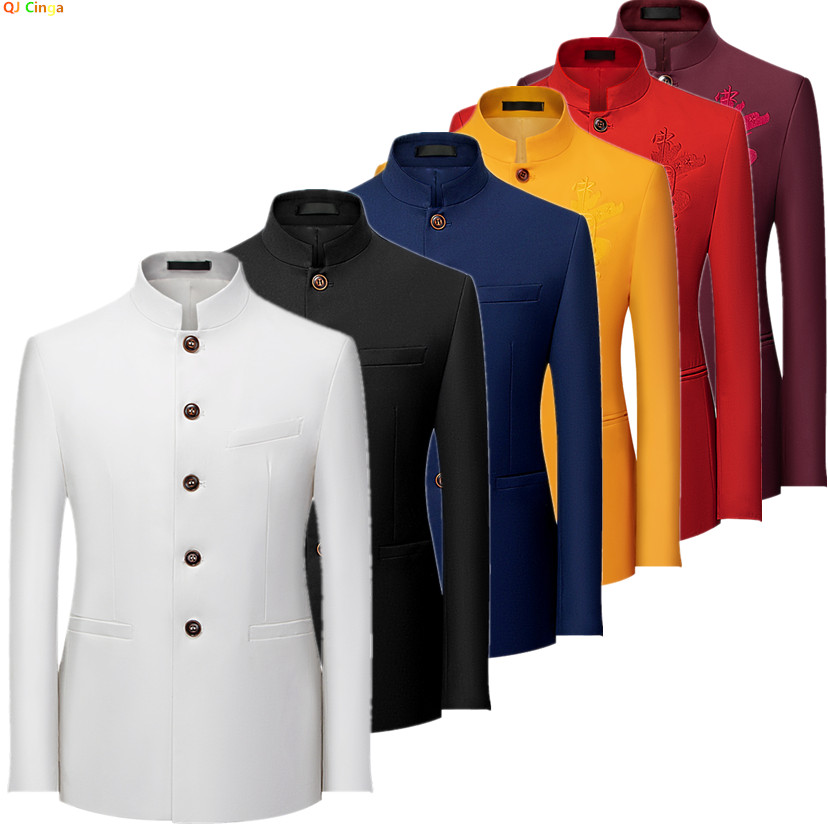 Men'S Style Formal Wear - Jaqueta de Terno Masculina Estilo Chinês
