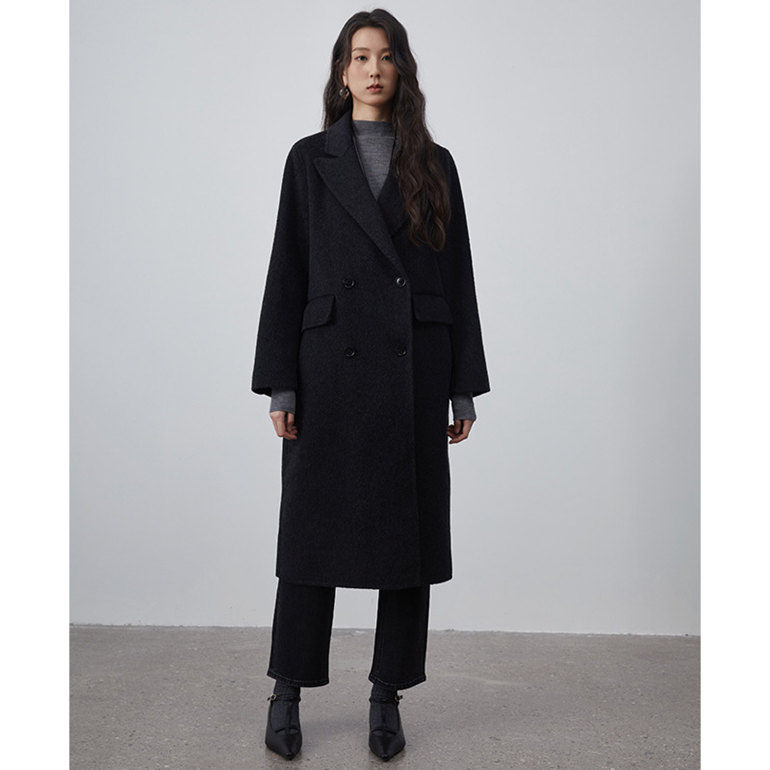Wool Suit Jacket - Blazer Longo Feminino Allingentle, Jaqueta de
