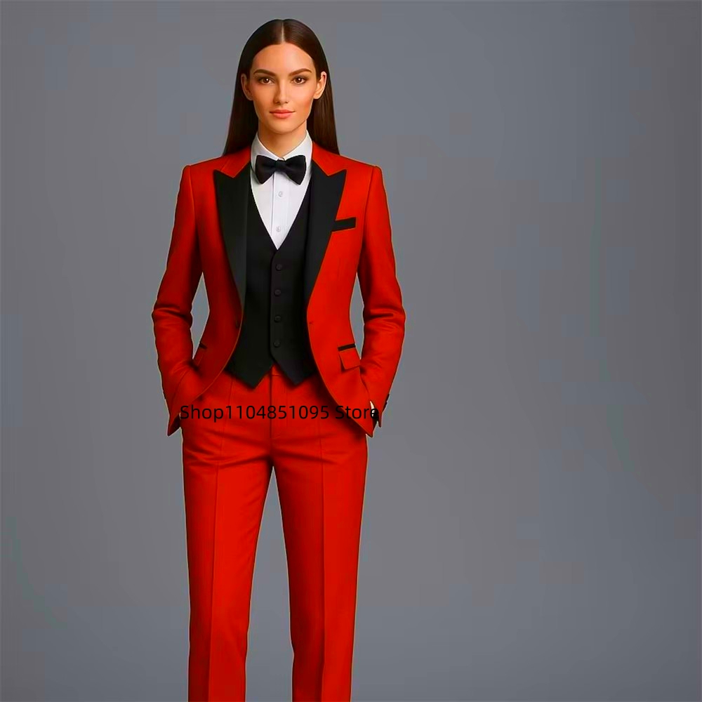 Wool Suit Jacket - Conjunto de Moda Sólido para Mulheres