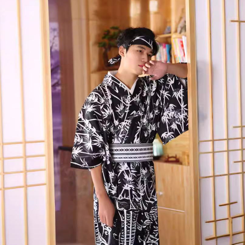 Men Formal Wear Photoshoot - Quimono Masculino Japonês com Padrão de