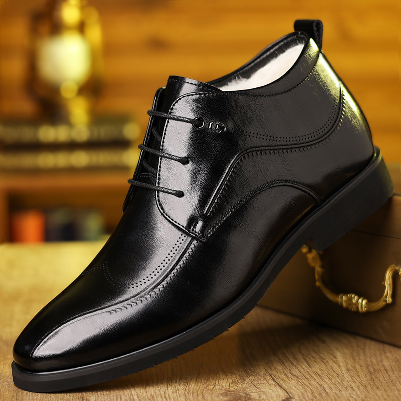 Men'S Style Formal Wear - Sapatos de couro de inverno masculino