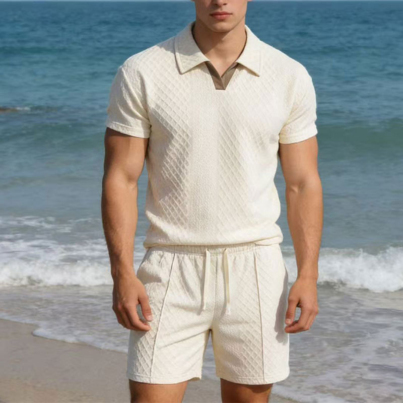 Men'S Formal Beach Wear - Conjunto Masculino Verão 2026: Camisa Polo