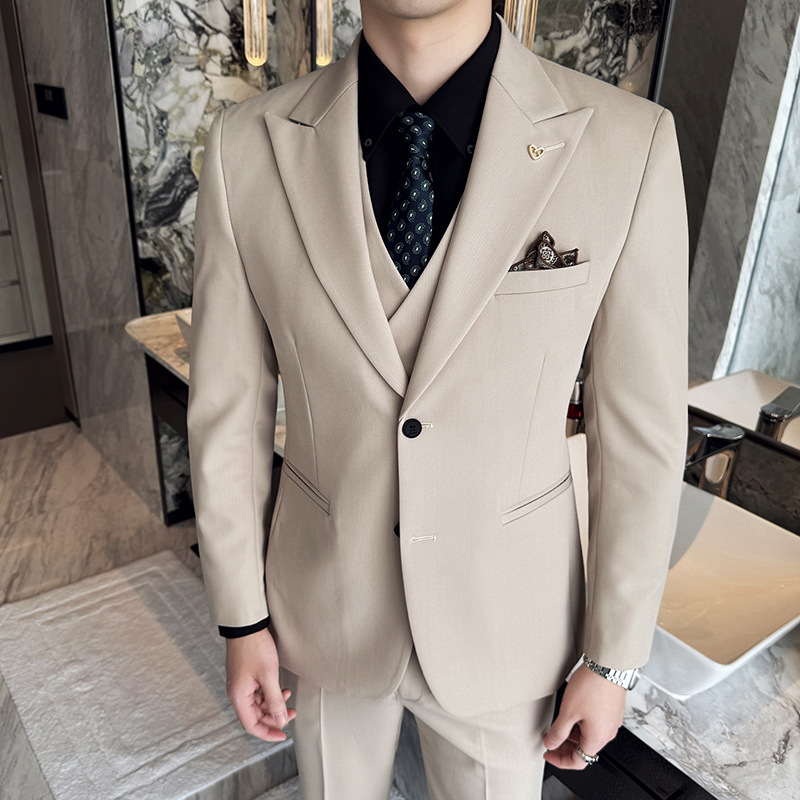 Ternos Masculinos Brancos de 3 - Men'S Formal Dinner Wear avaliação e preço