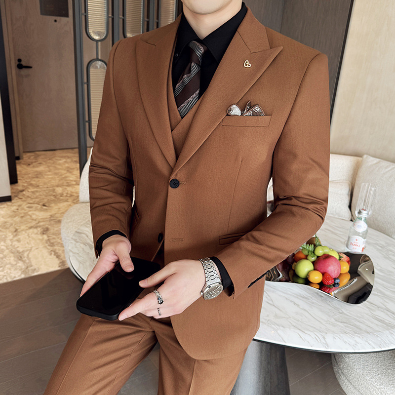 Ternos Masculinos Brancos de 3 - Men'S Formal Dinner Wear avaliação e preço
