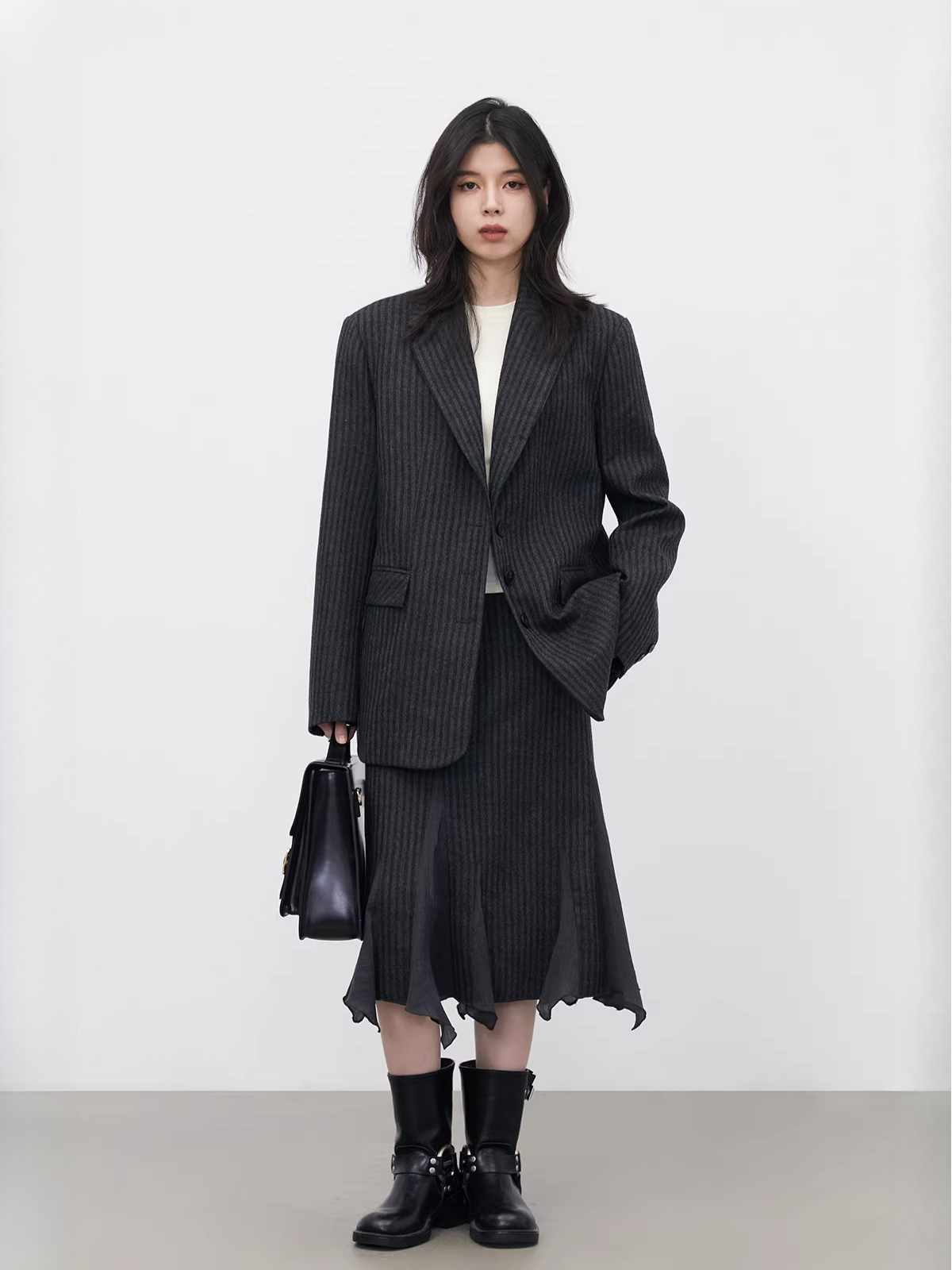 Conjunto de Saia e Blazer Femi - Wool Suit Jacket avaliação e preço