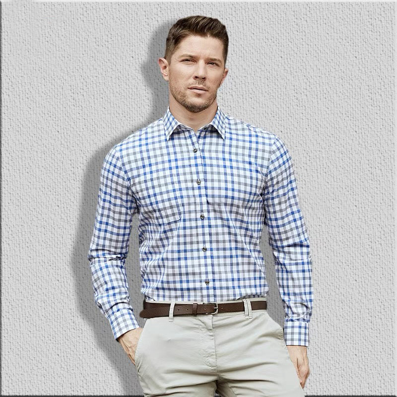 Camisa de manga longa masculin - Men Formal Wear Summer avaliação e preço
