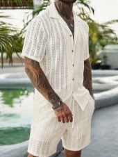 Conjunto de 2 peças de malha d - Men'S Formal Beach Wear avaliação e preço
