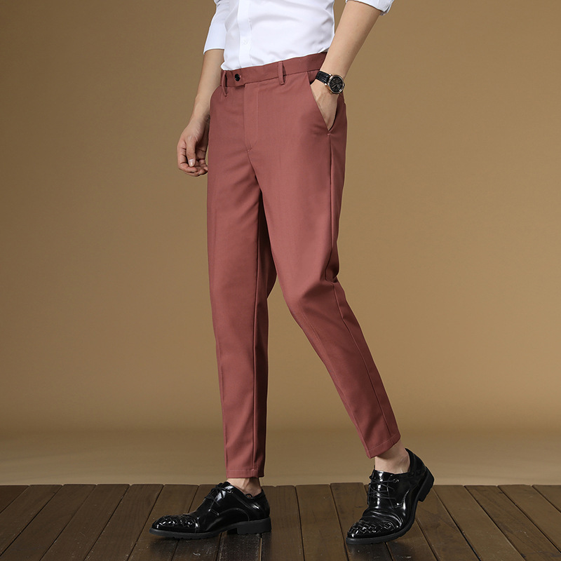 Calças de terno de verão dos h - Men Formal Wear Summer avaliação e preço