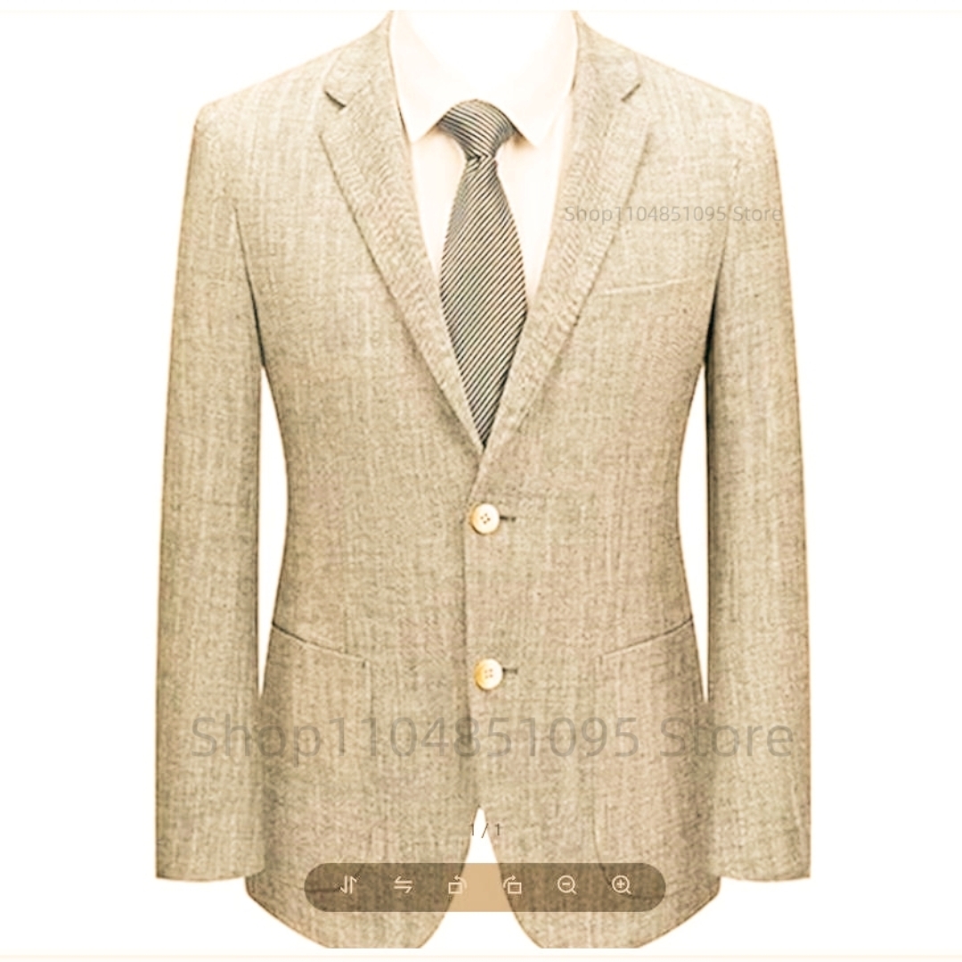 Blazer Slim Fit Masculino em L - Men Formal Wear Summer avaliação e preço