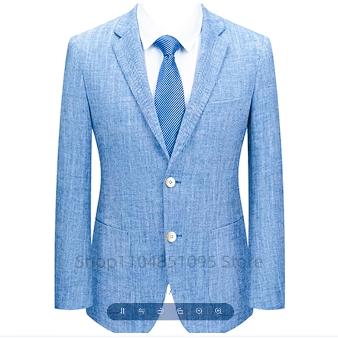 Blazer Slim Fit Masculino em L - Men Formal Wear Summer avaliação e preço