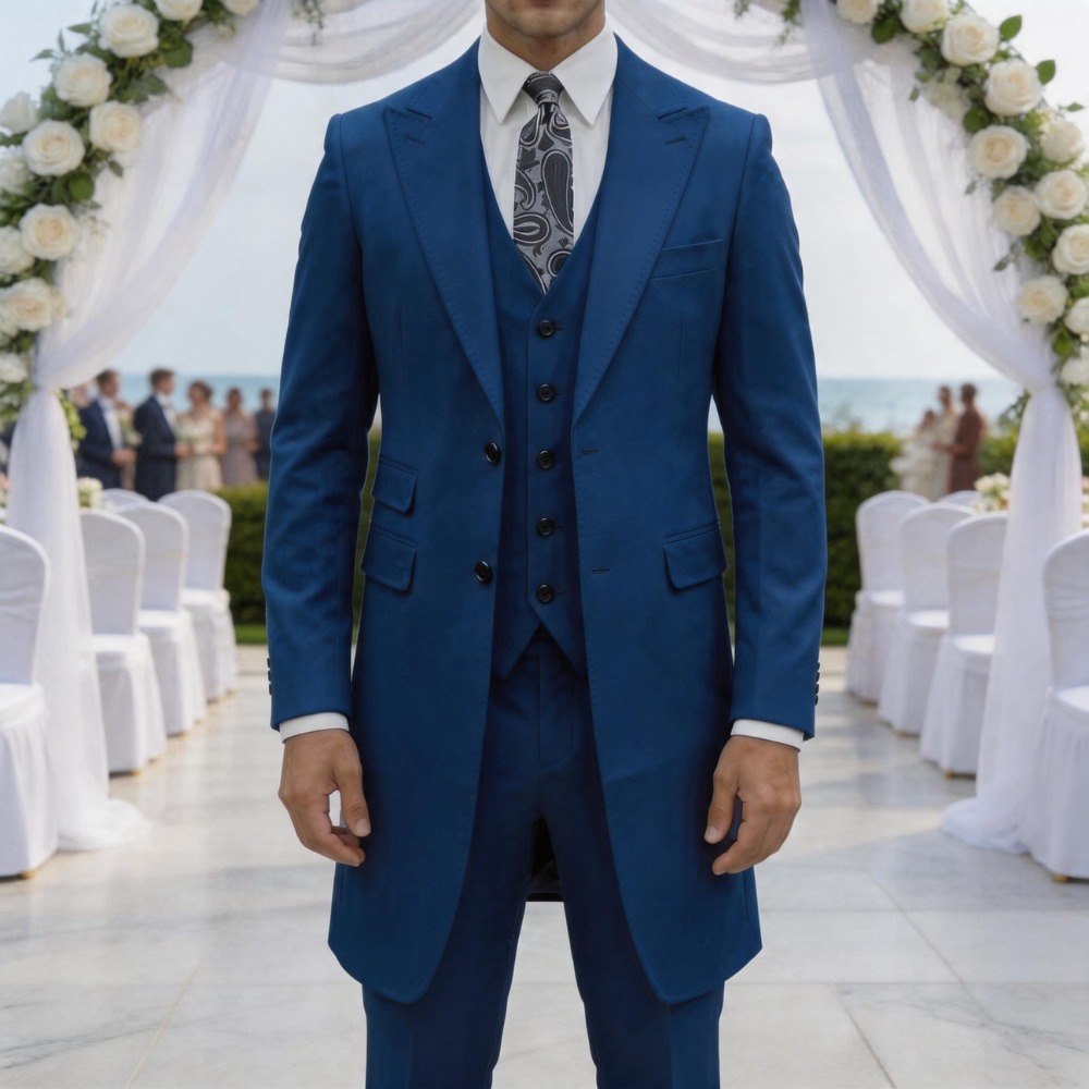 Terno Slim Fit de 3 Peças para - Men Formal Wear Summer avaliação e preço