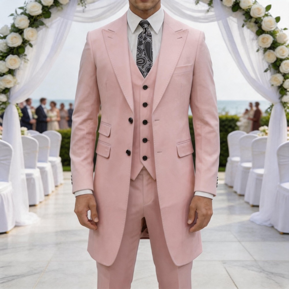 Terno Slim Fit de 3 Peças para - Men Formal Wear Summer avaliação e preço