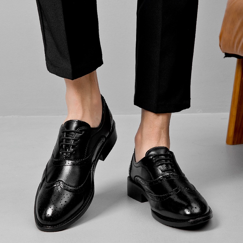 Sapatos de Couro Formais Cláss - Men'S Style Formal Wear avaliação e preço