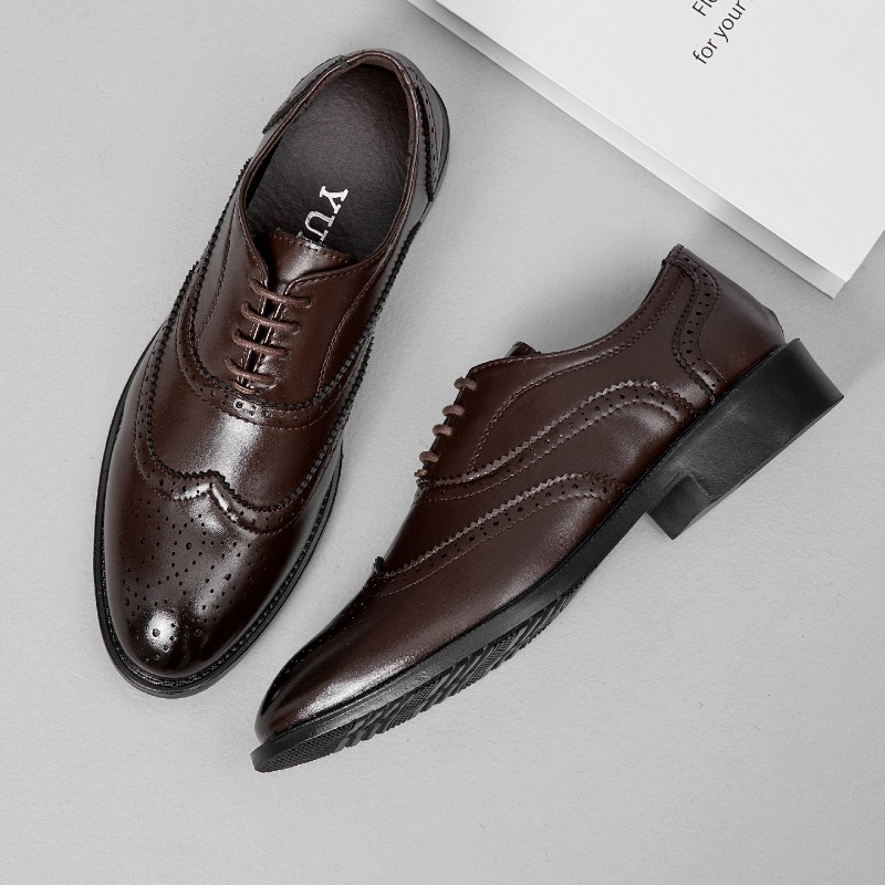 Sapatos de Couro Formais Cláss - Men'S Style Formal Wear avaliação e preço