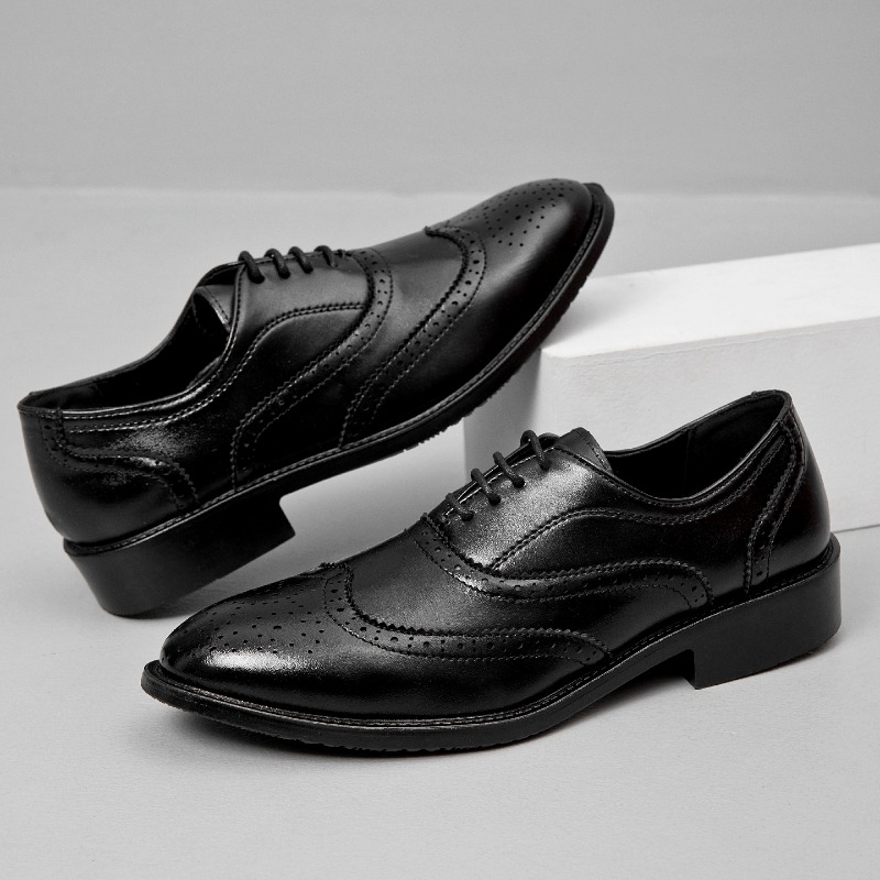 Sapatos de Couro Formais Cláss - Men'S Style Formal Wear avaliação e preço