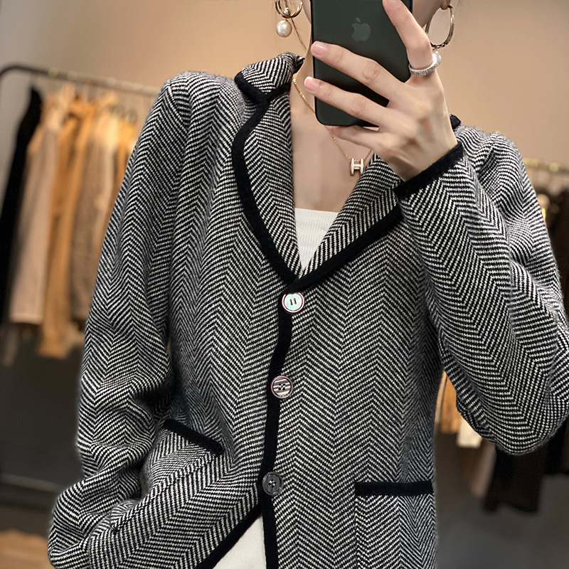 Outono inverno feminino puro c - Wool Suit Jacket avaliação e preço