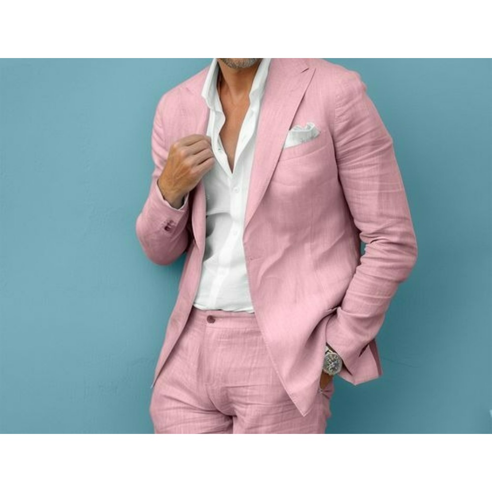 Conjunto de Terno Masculino de - Men Formal Wear Summer avaliação e preço
