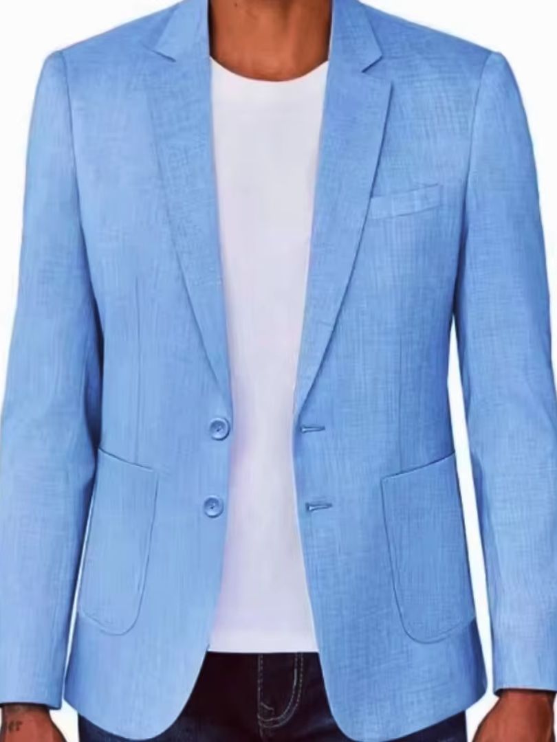 Blazer Masculino Slim Fit Bege - Men Formal Wear Summer avaliação e preço