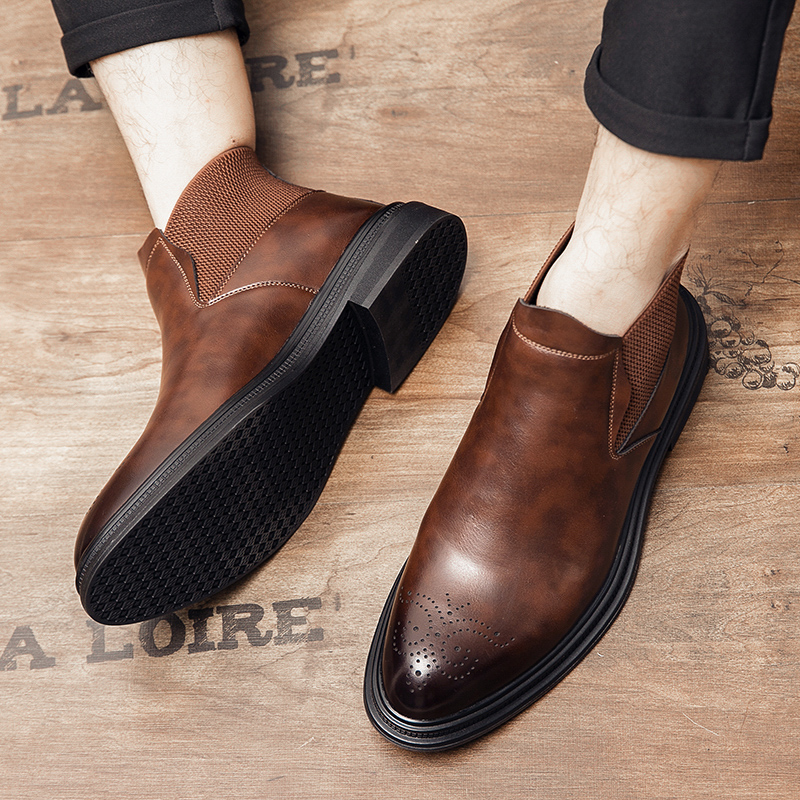 Sapatos de couro de cano alto  - Men'S Style Formal Wear avaliação e preço