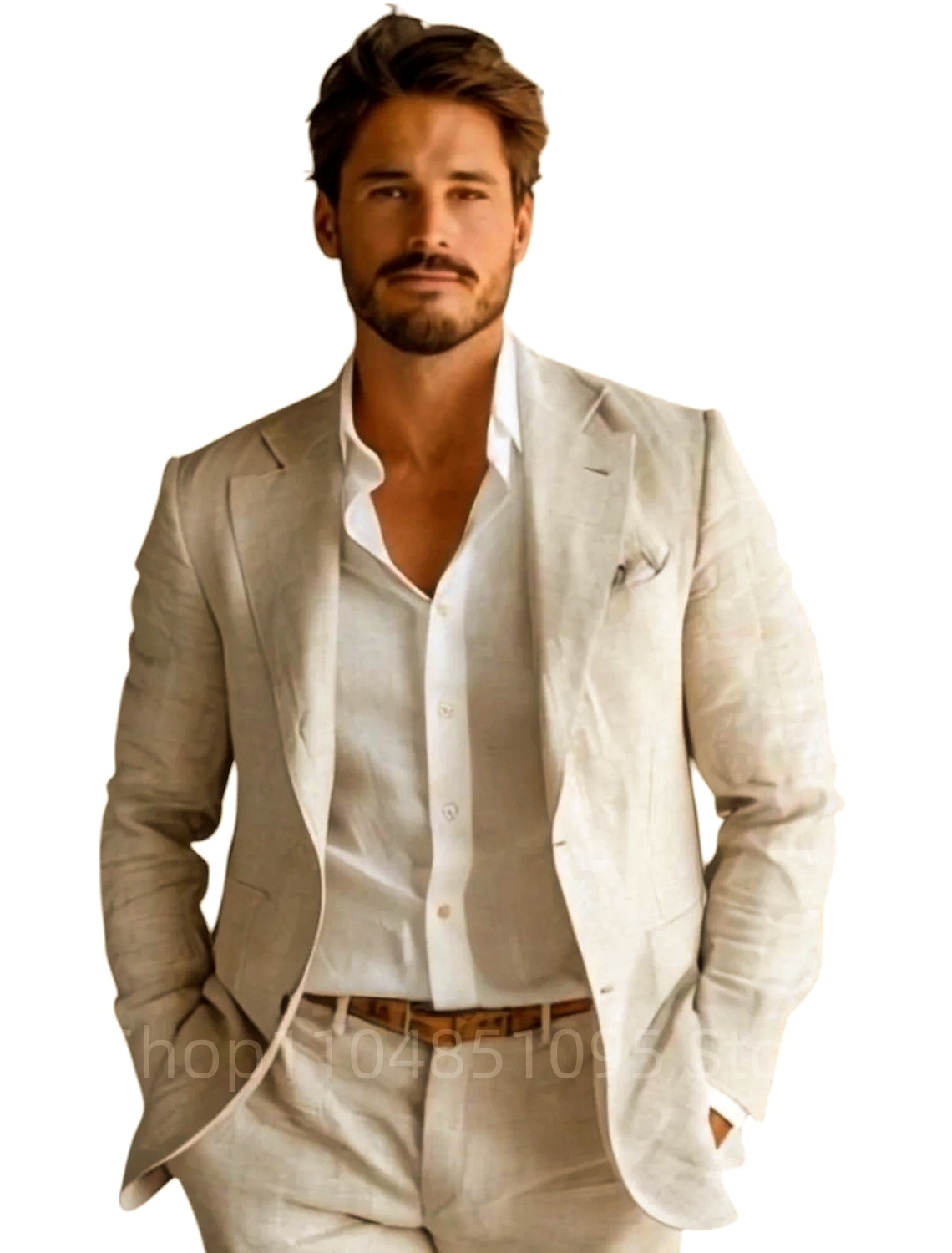 Blazer Masculino Azul Slim Fit - Men Formal Wear Summer avaliação e preço