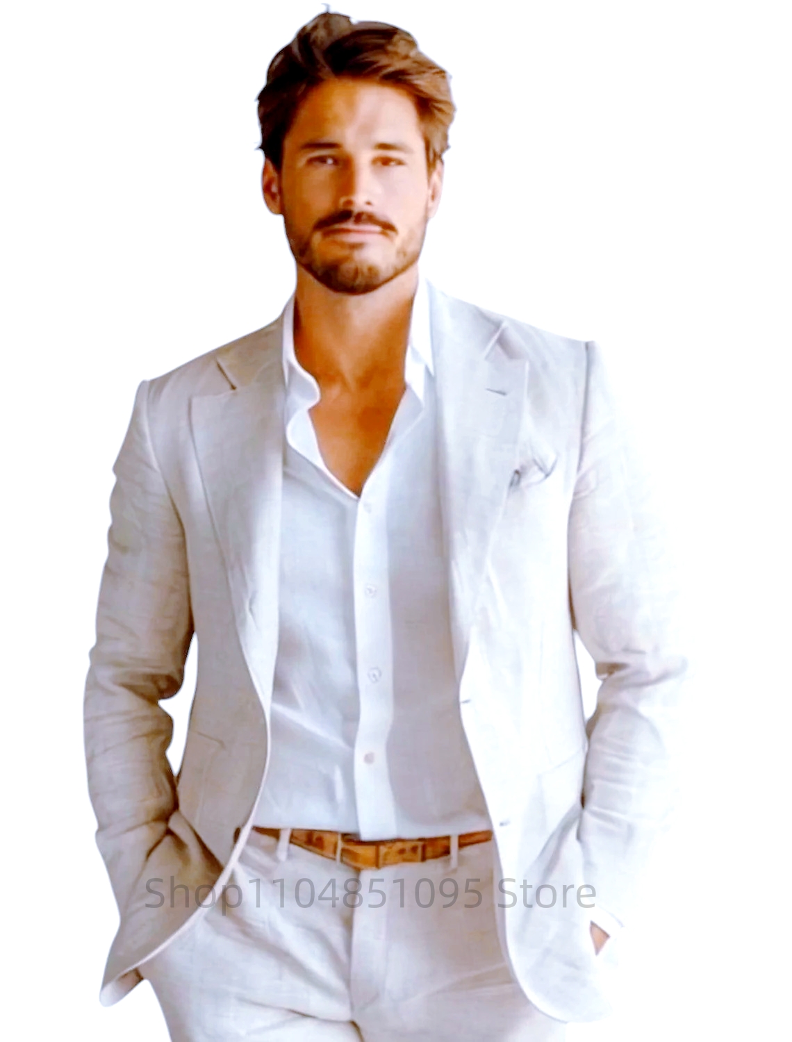 Blazer Masculino Azul Slim Fit - Men Formal Wear Summer avaliação e preço