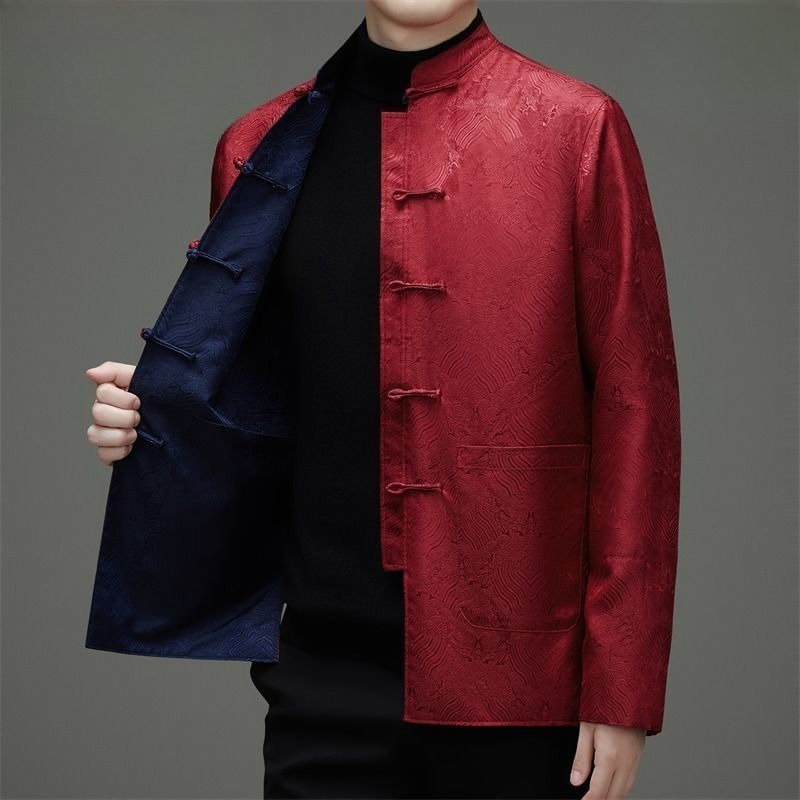 Tang-estilo masculino de manga - Men'S Style Formal Wear avaliação e preço